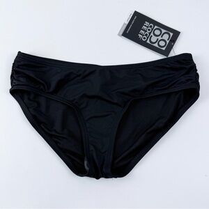Coco Reef Bikini Bottom Womens Small Black Solid Swim NWT